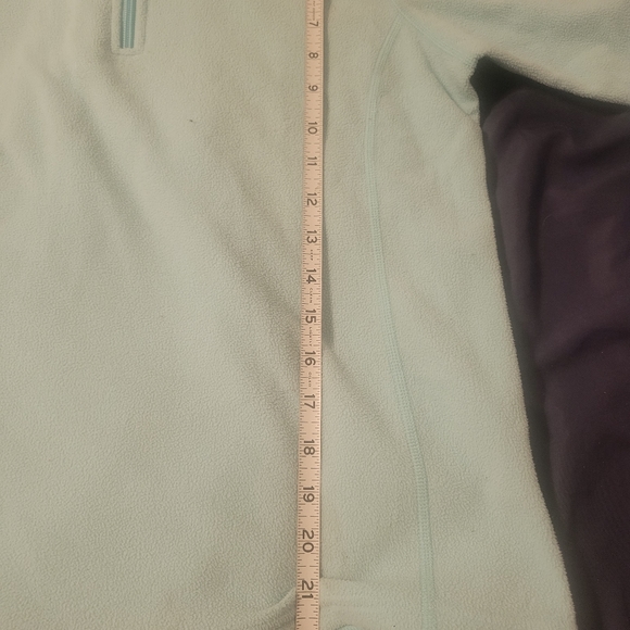 The North Face Microvelour 1/4 Zip womans medium Polartec Light Blue Pullover - Picture 5 of 8